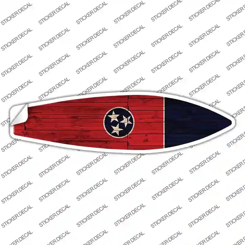 SB-141s-L Tennessee State Flag Novelty Surfboard Sticker Decal - Large