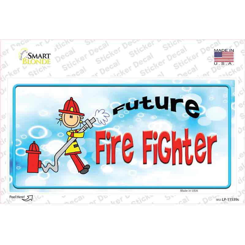 LP-11539s-M Future Fire Fighter Novelty Sticker Decal - Medium