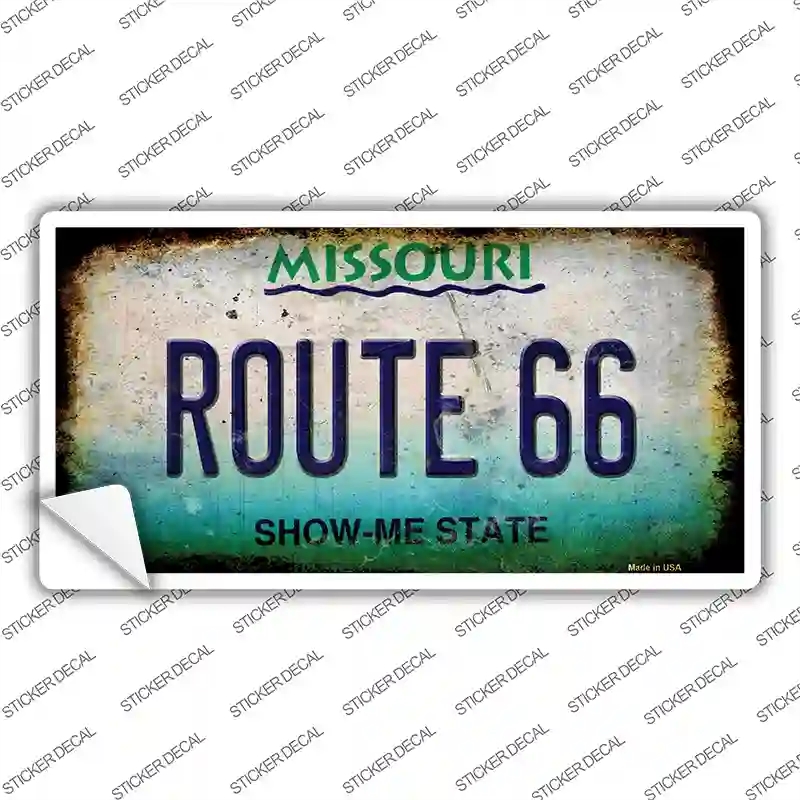 LP-12507s-S Route 66 Missouri Novelty Sticker Decal - Small