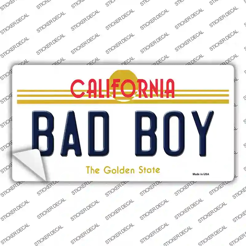 LP-6838s-S Bad Boy California Novelty Sticker Decal - Small