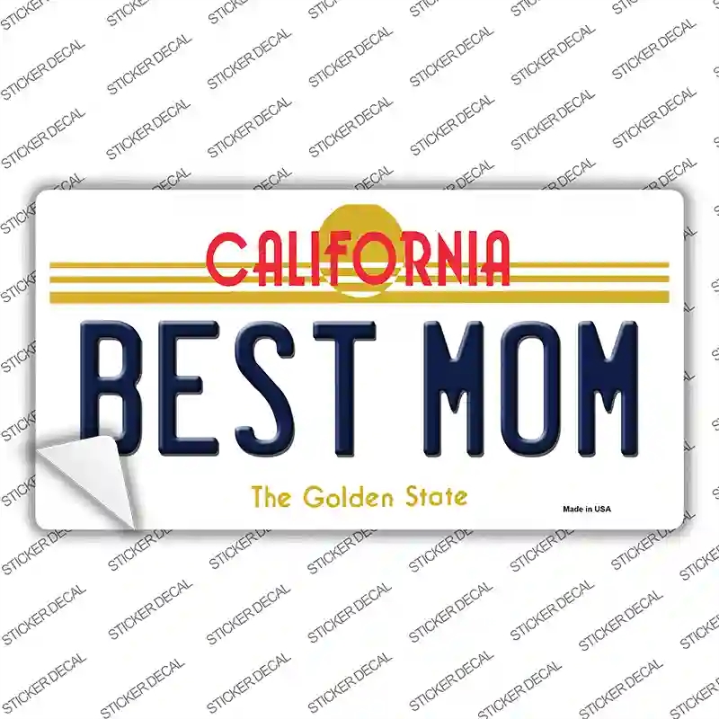 LP-6855s-S Best Mom California Novelty Sticker Decal - Small