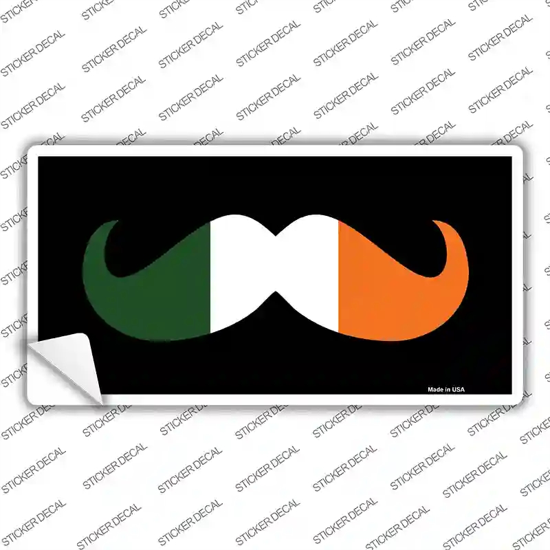 LP-6888s-S Irish Mustache Novelty Sticker Decal - Small