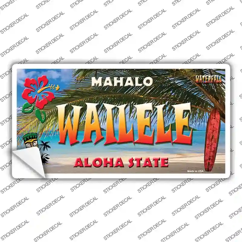 LP-7816s-XL Wailele Hawaii State Novelty Sticker Decal - Extra Large