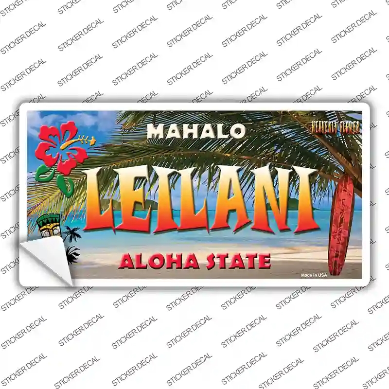 LP-7823s-XL Leilani Hawaii State Novelty Sticker Decal - Extra Large
