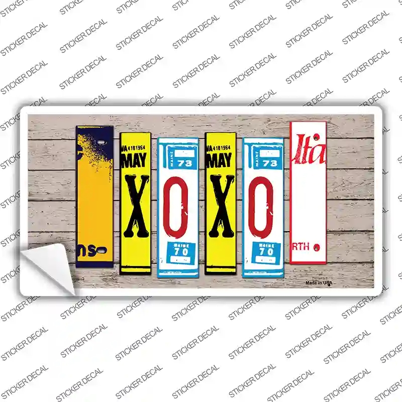 LP-7900s-S XOXO Art Novelty Sticker Decal - Small
