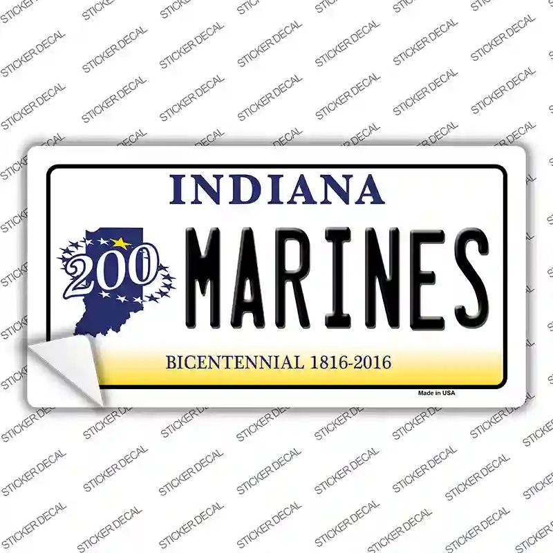 LP-7916s-XL Indiana Marines Novelty Sticker Decal - Extra Large