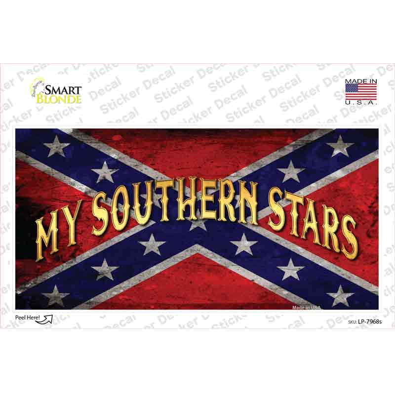 LP-7968s-M My Southern Stars Novelty Sticker Decal - Medium
