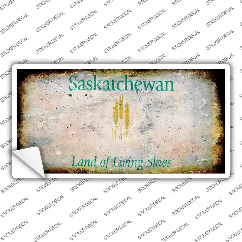 LP-8186s-S Saskatchewan Rusty Novelty Sticker Decal - Small