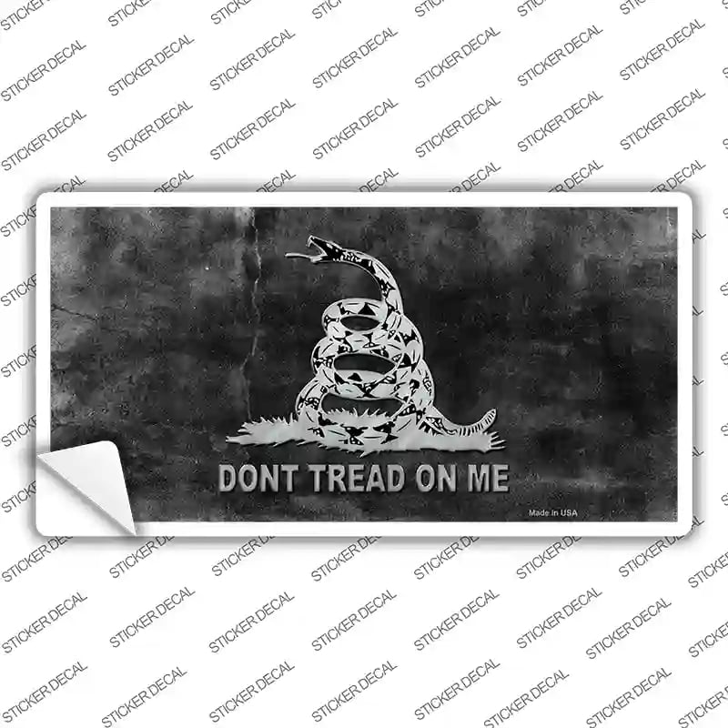 LP-8225s-L Dont Tread on Me Black Novelty Sticker Decal - Large