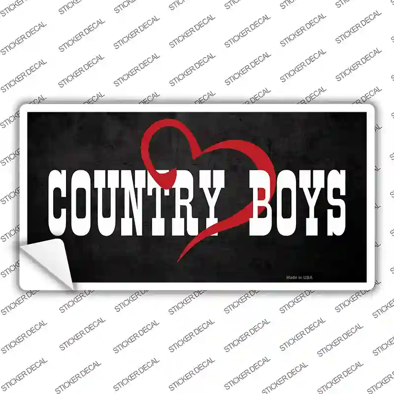 LP-8328s-XL Country Boys Novelty Sticker Decal - Extra Large