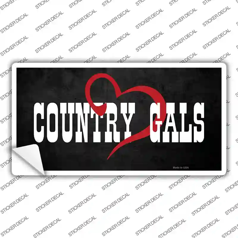 LP-8329s-S Country Gals Novelty Sticker Decal - Small
