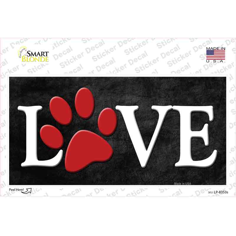 LP-8353s-M Love Novelty Sticker Decal - Medium