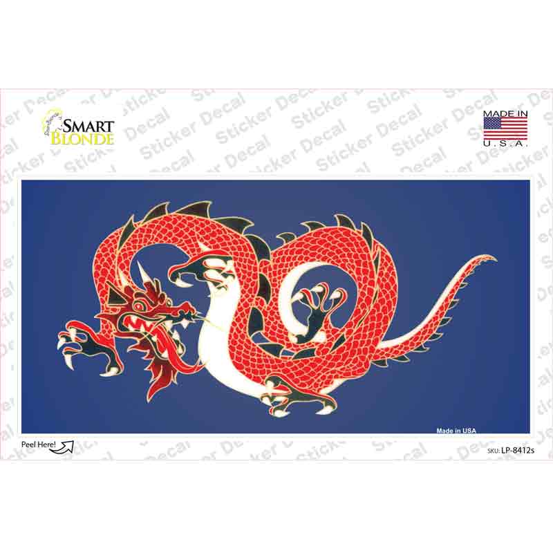 LP-8412s-M Dragon Novelty Sticker Decal - Medium