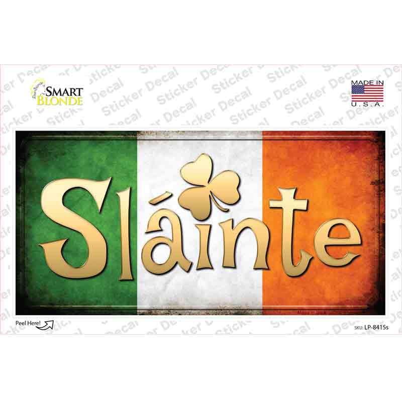 LP-8415s-M Slainte Novelty Sticker Decal - Medium