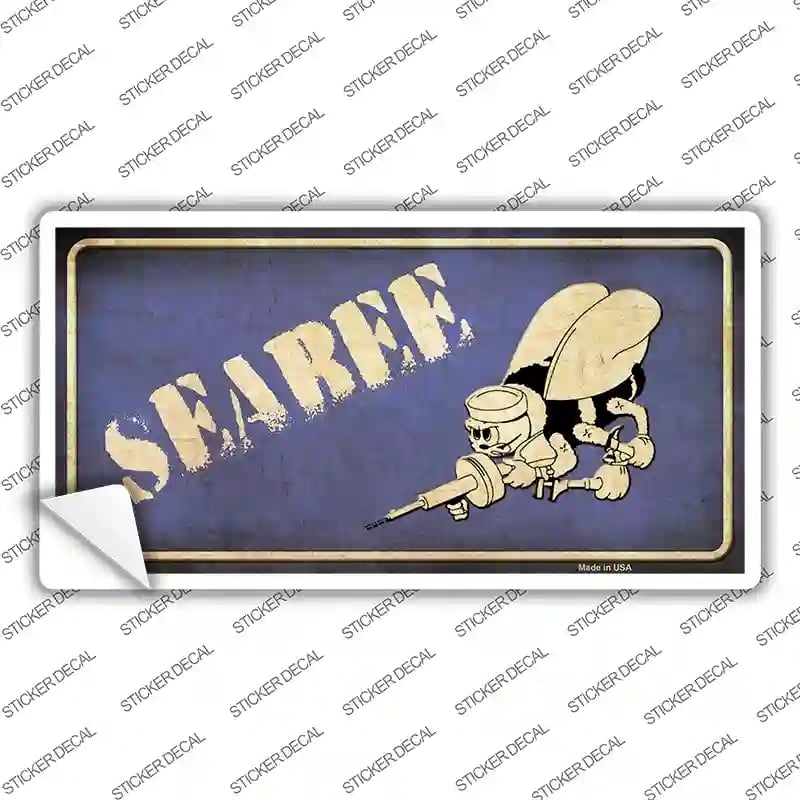 LP-8571s-L Seabee Novelty Sticker Decal - Large