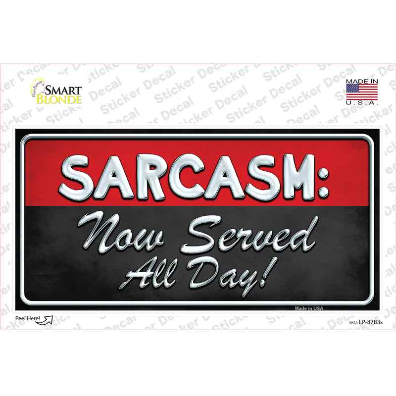 LP-8783s-M Sarcasm Novelty Sticker Decal - Medium