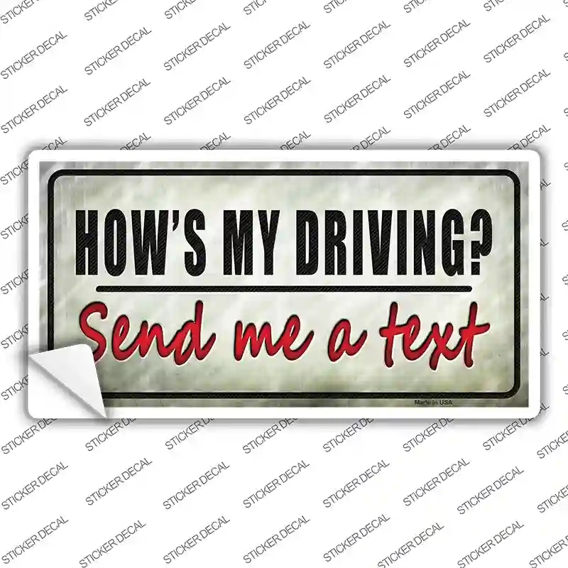 LP-8789s-L Send Me A Text Novelty Sticker Decal - Large