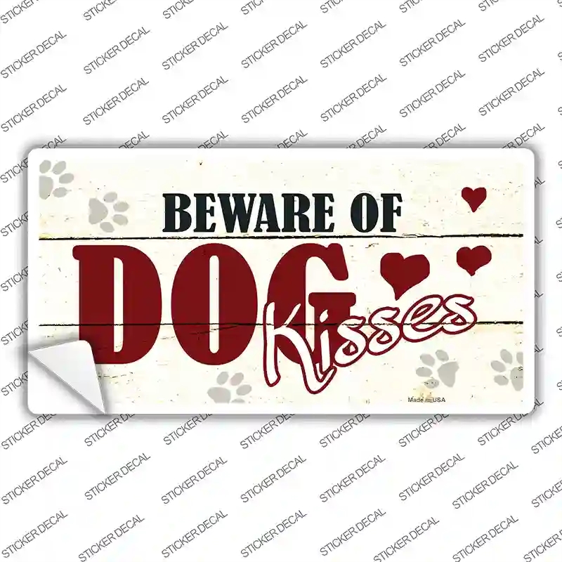 LP-8809s-S Beware of Dogs Novelty Sticker Decal - Small