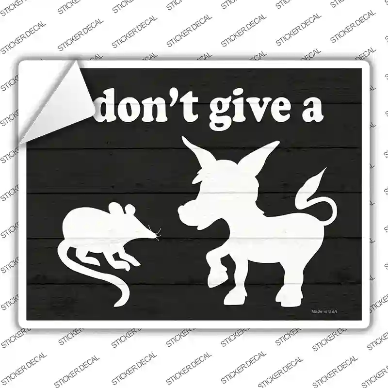 P-3400s-XL Rats Ass Novelty Rectangle Sticker Decal - Extra Large