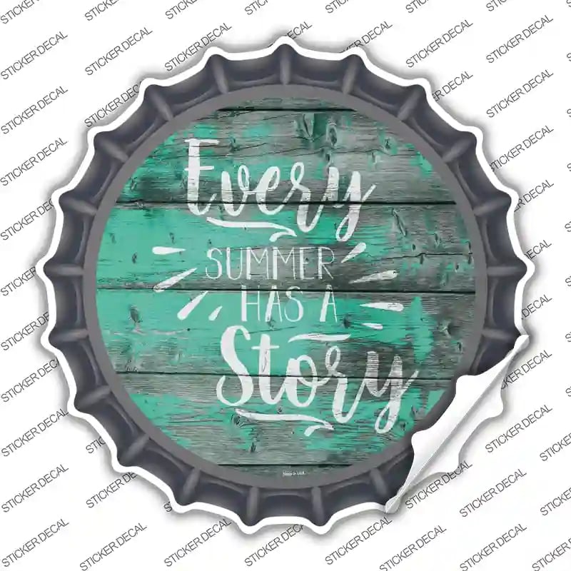BC-1087s-S Every Summer Story Novelty Bottle Cap Sticker Decal - Small