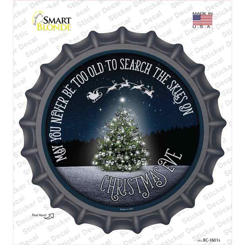 BC-1601s-M Search the Skies Novelty Bottle Cap Sticker Decal - Medium