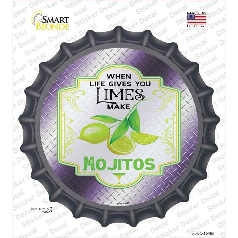 BC-1648s-M Make Mojitos Purple Novelty Bottle Cap Sticker Decal - Medium