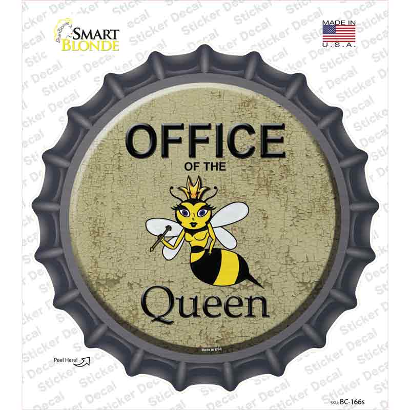 BC-166s-M Office of the Queen Novelty Bottle Cap Sticker Decal - Medium