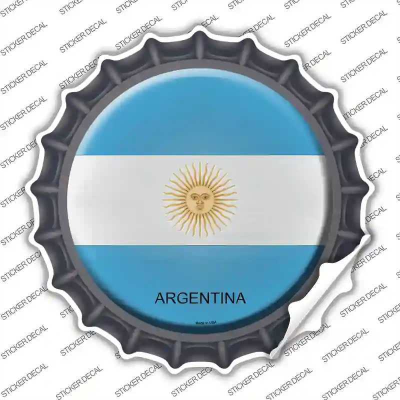 BC-193s-L Argentina Novelty Bottle Cap Sticker Decal - Large