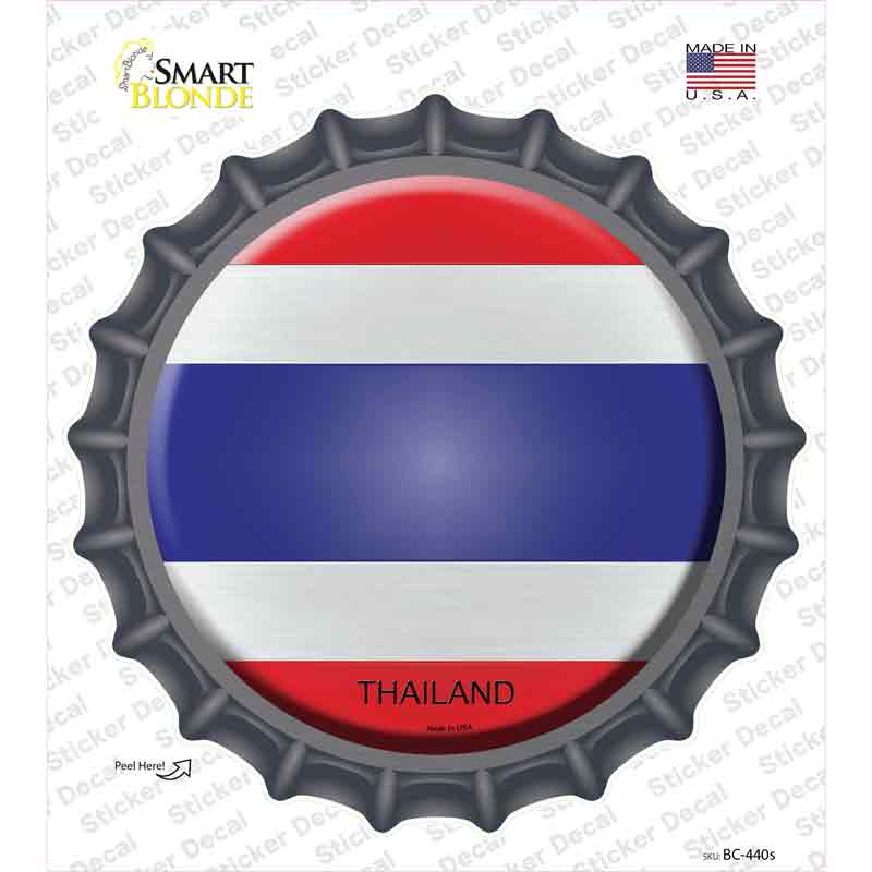 BC-440s-M Thailand Country Novelty Bottle Cap Sticker Decal - Medium