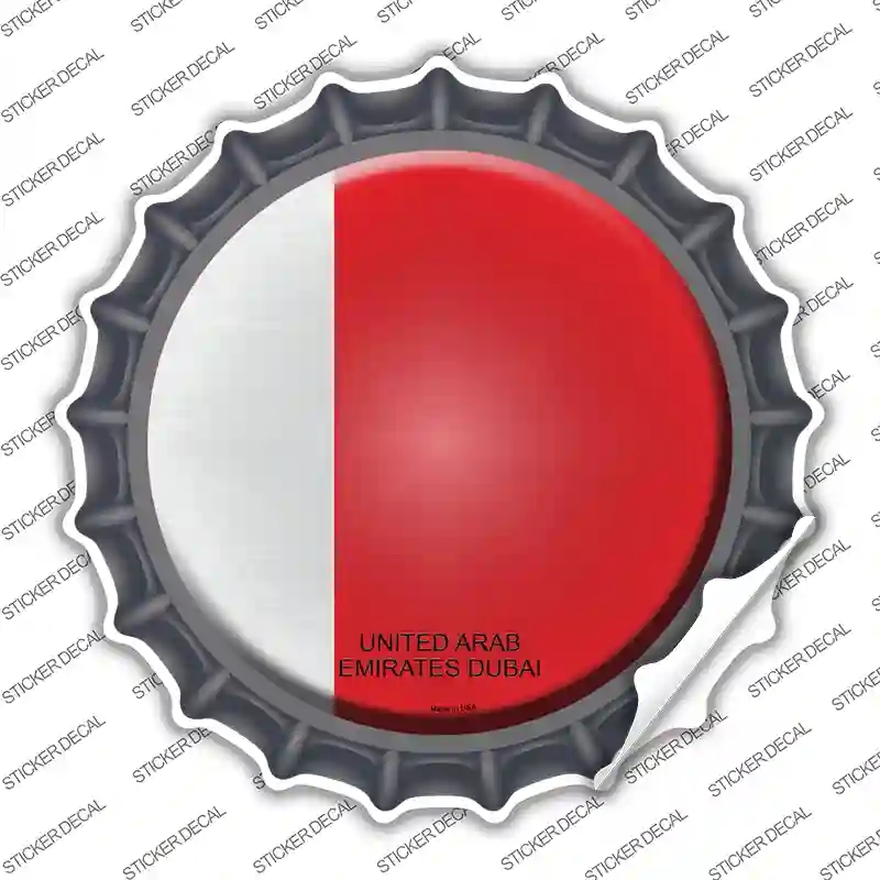 BC-461s-L UN Arab Emirates Dubai Novelty Bottle Cap Sticker Decal - Large