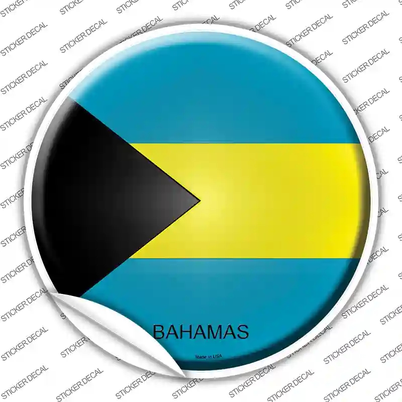C-199s-XL Bahamas Country Novelty Circle Sticker Decal - Extra Large