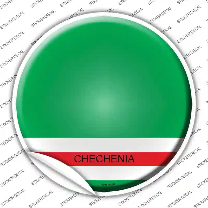 C-230s-L Chechenia Country Novelty Circle Sticker Decal - Large