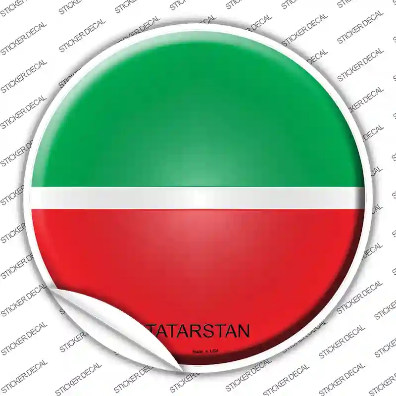 C-439s-XL Tatarstan Country Novelty Circle Sticker Decal - Extra Large