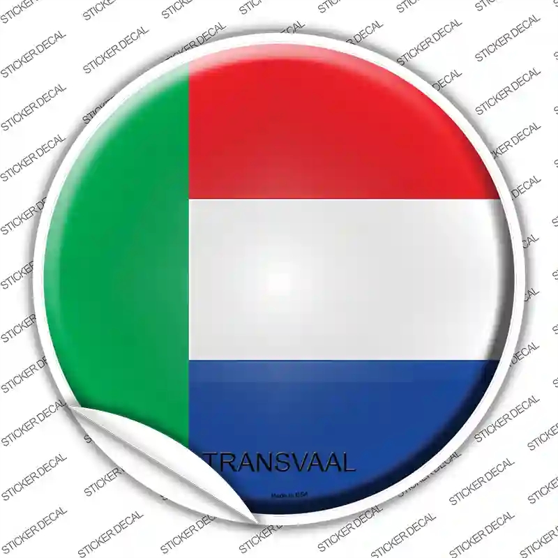 C-448s-S Transvaal Country Novelty Circle Sticker Decal - Small