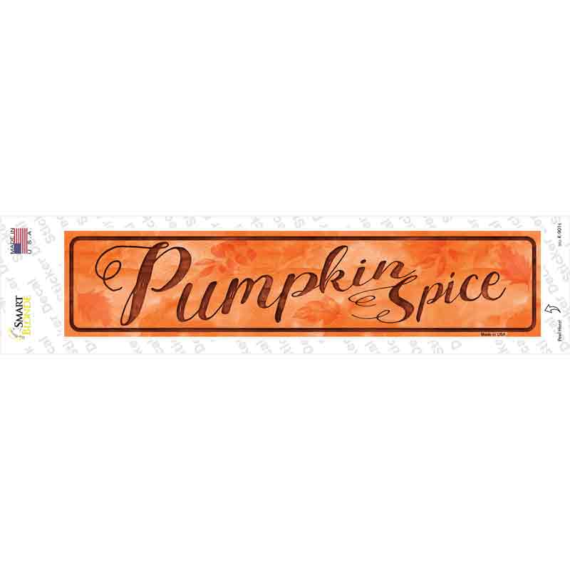 K-901s-M Pumpkin Spice Novelty Narrow Sticker Decal - Medium