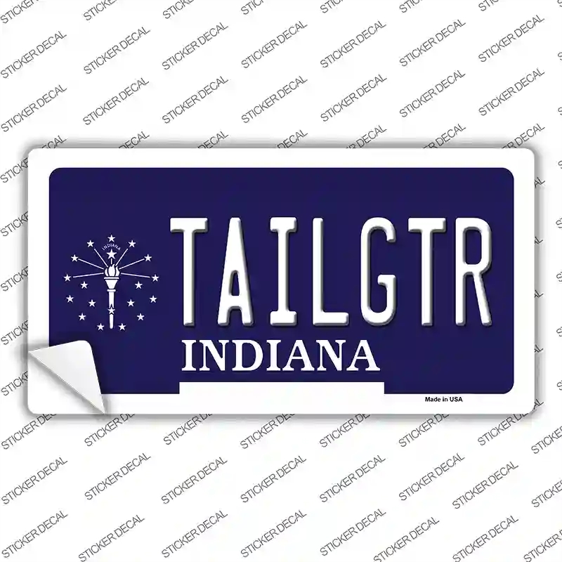 LP-3677s-S Tailgtr Indiana Novelty Sticker Decal - Small