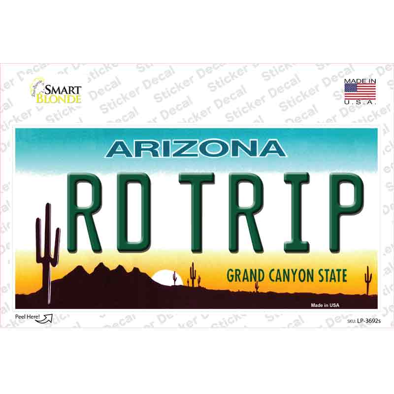 LP-3692s-M Rd Trip Arizona Novelty Sticker Decal - Medium