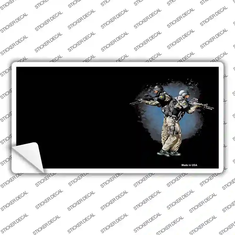 LP-3781s-L SWAT Offset Novelty Sticker Decal - Large