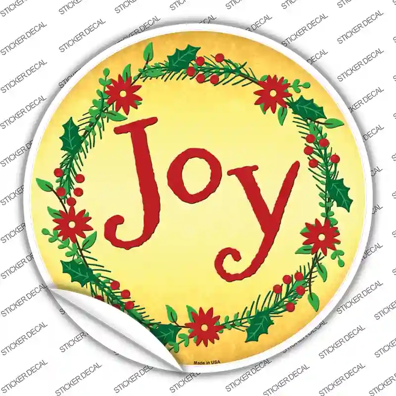 C-559s-S Joy Novelty Circle Sticker Decal - Small