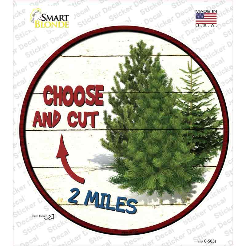 C-585s-M Choose & Cut Novelty Circle Sticker Decal - Medium