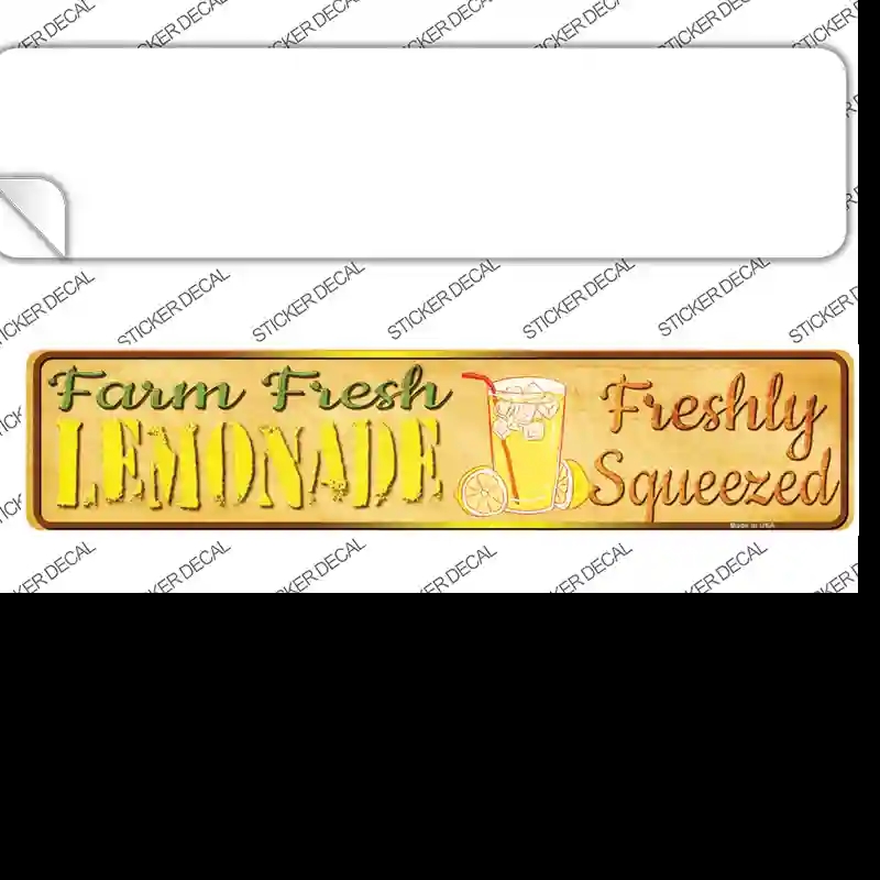 K-694s-L Farm Fresh Lemonade Novelty Narrow Sticker Decal - Large