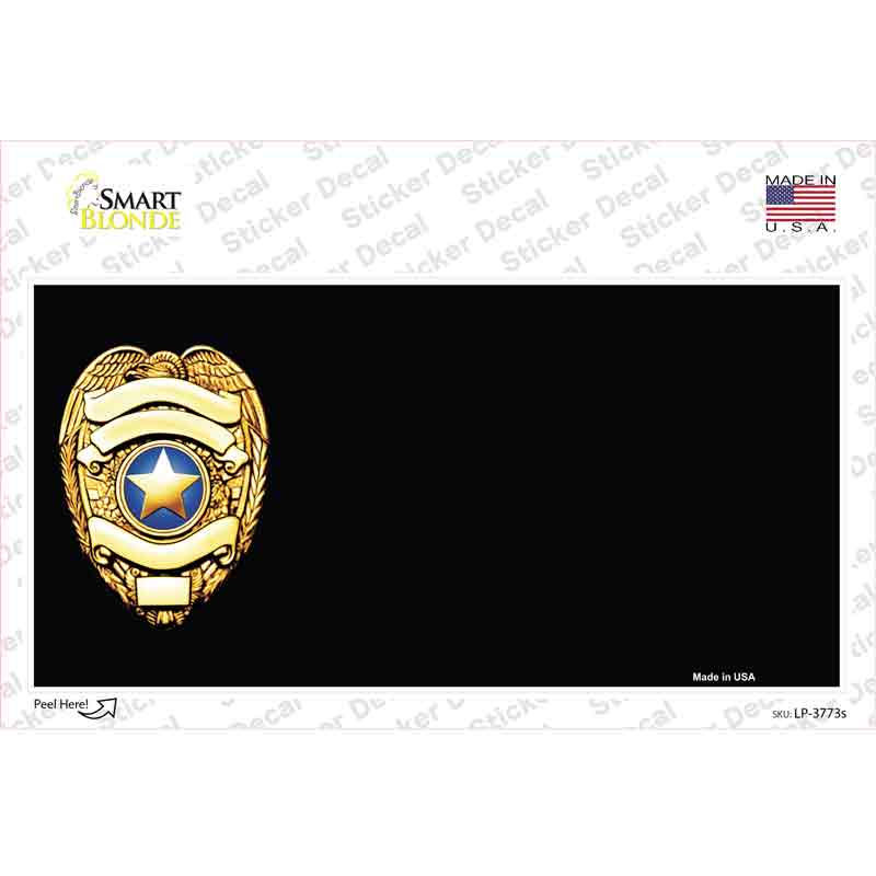 LP-3773s-M Police decal Offset Novelty Sticker Decal - Medium