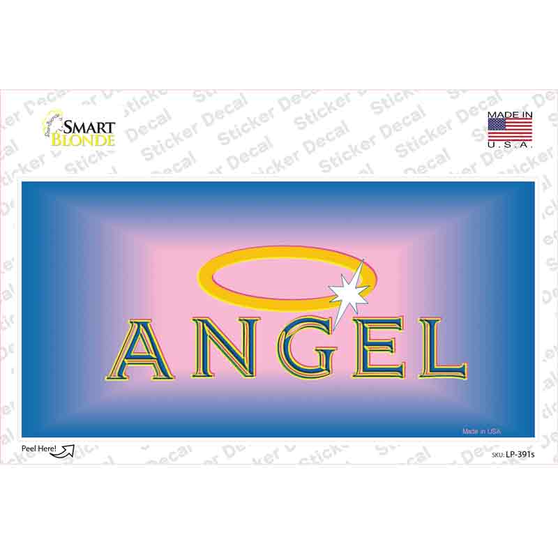 LP-391s-M Angel Halo Novelty Sticker Decal - Medium