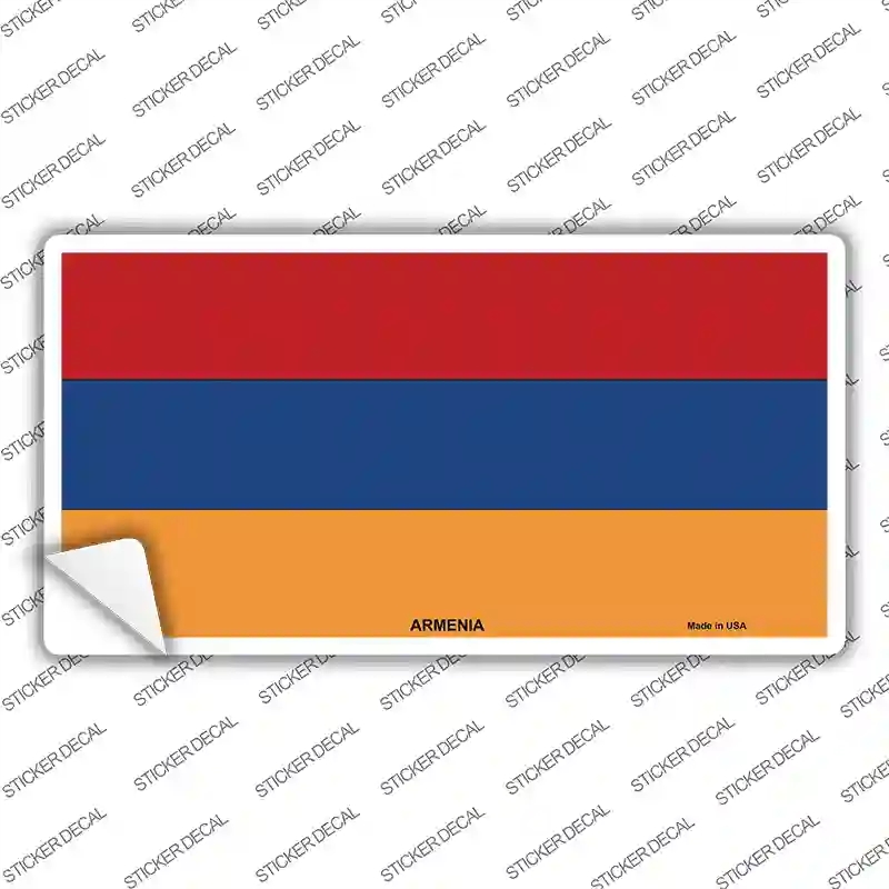 LP-3962s-XL Armenia Flag Novelty Sticker Decal - Extra Large
