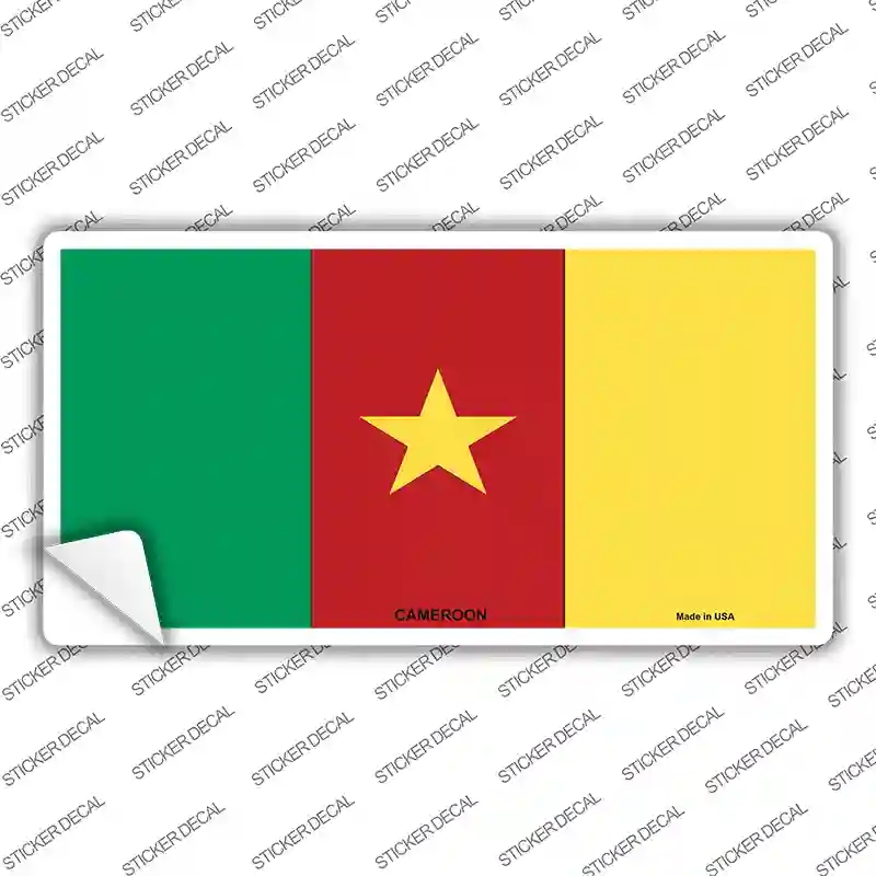 LP-3985s-L Cameroon Flag Novelty Sticker Decal - Large