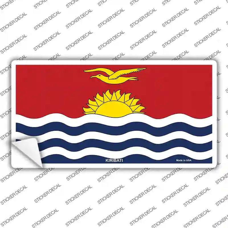 LP-4041s-L Kiribati Flag Novelty Sticker Decal - Large