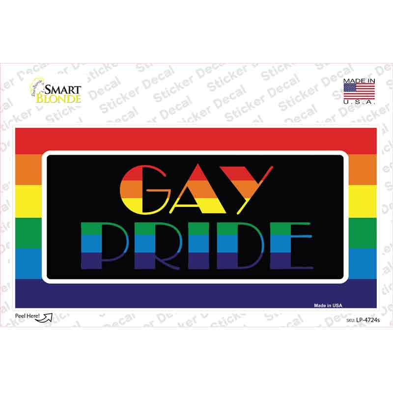 LP-4724s-M Gay Pride Novelty Sticker Decal - Medium
