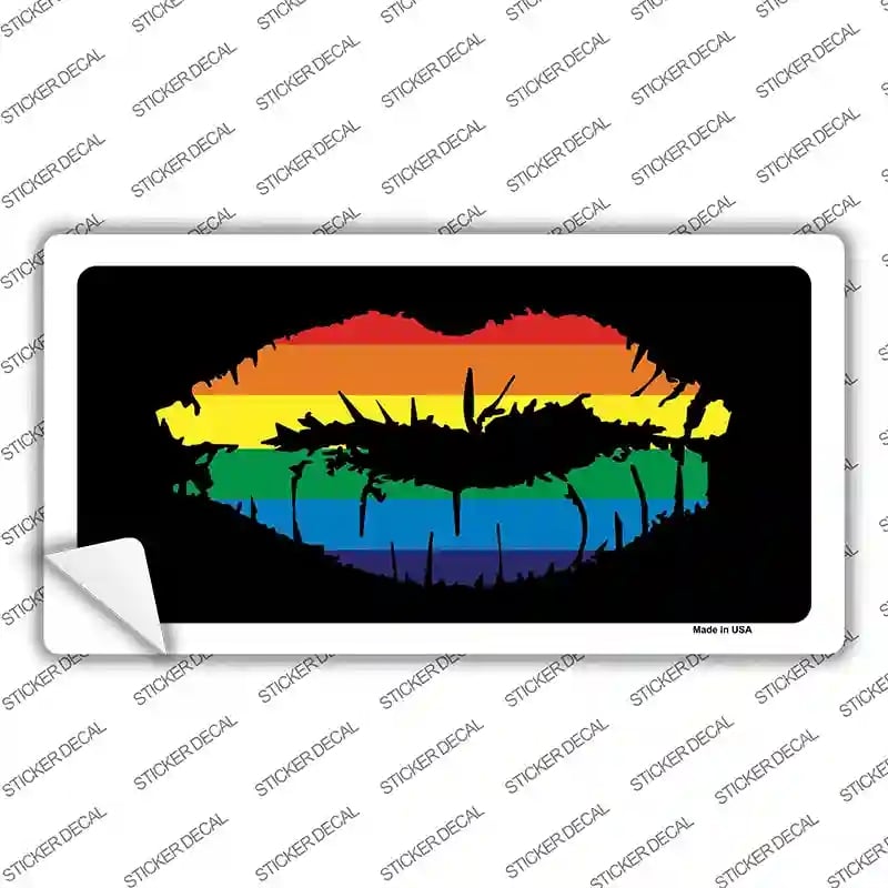 LP-4726s-XL Lips Novelty Sticker Decal - Extra Large