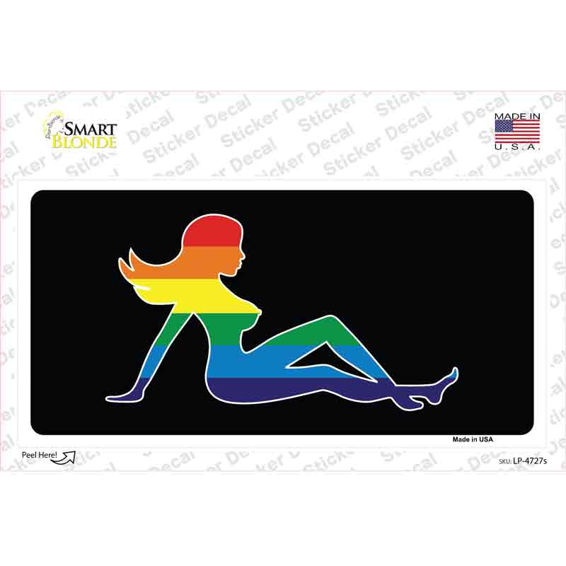 LP-4727s-M Mud Flap Girl Novelty Sticker Decal - Medium