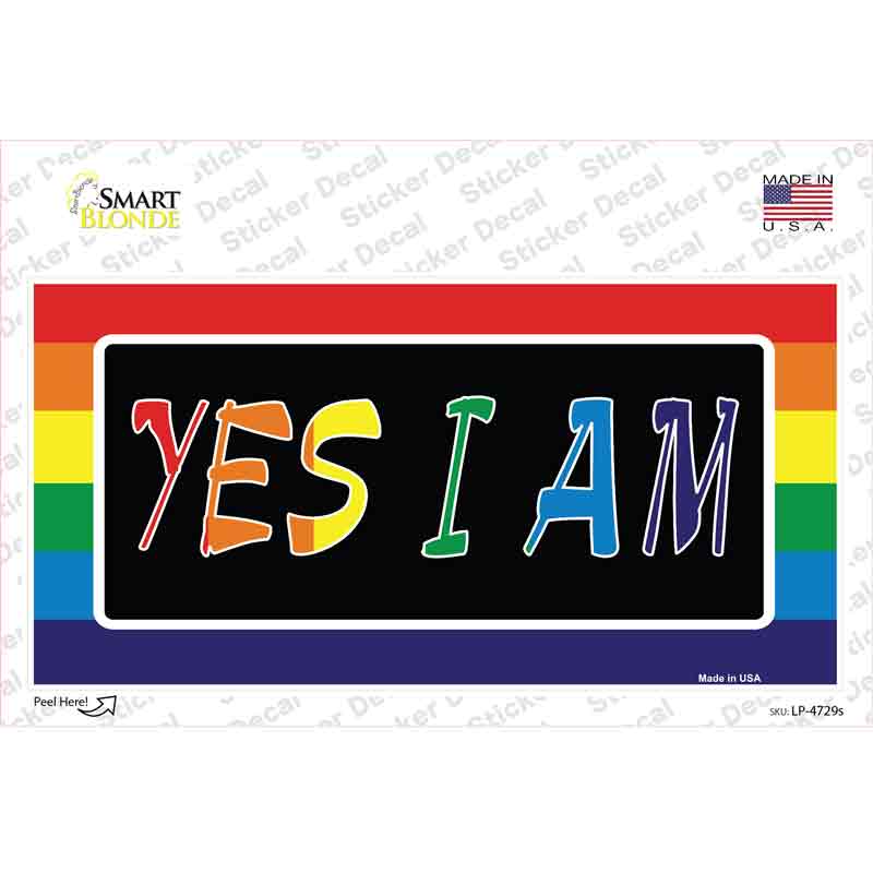 LP-4729s-M Yes I Am Novelty Sticker Decal - Medium